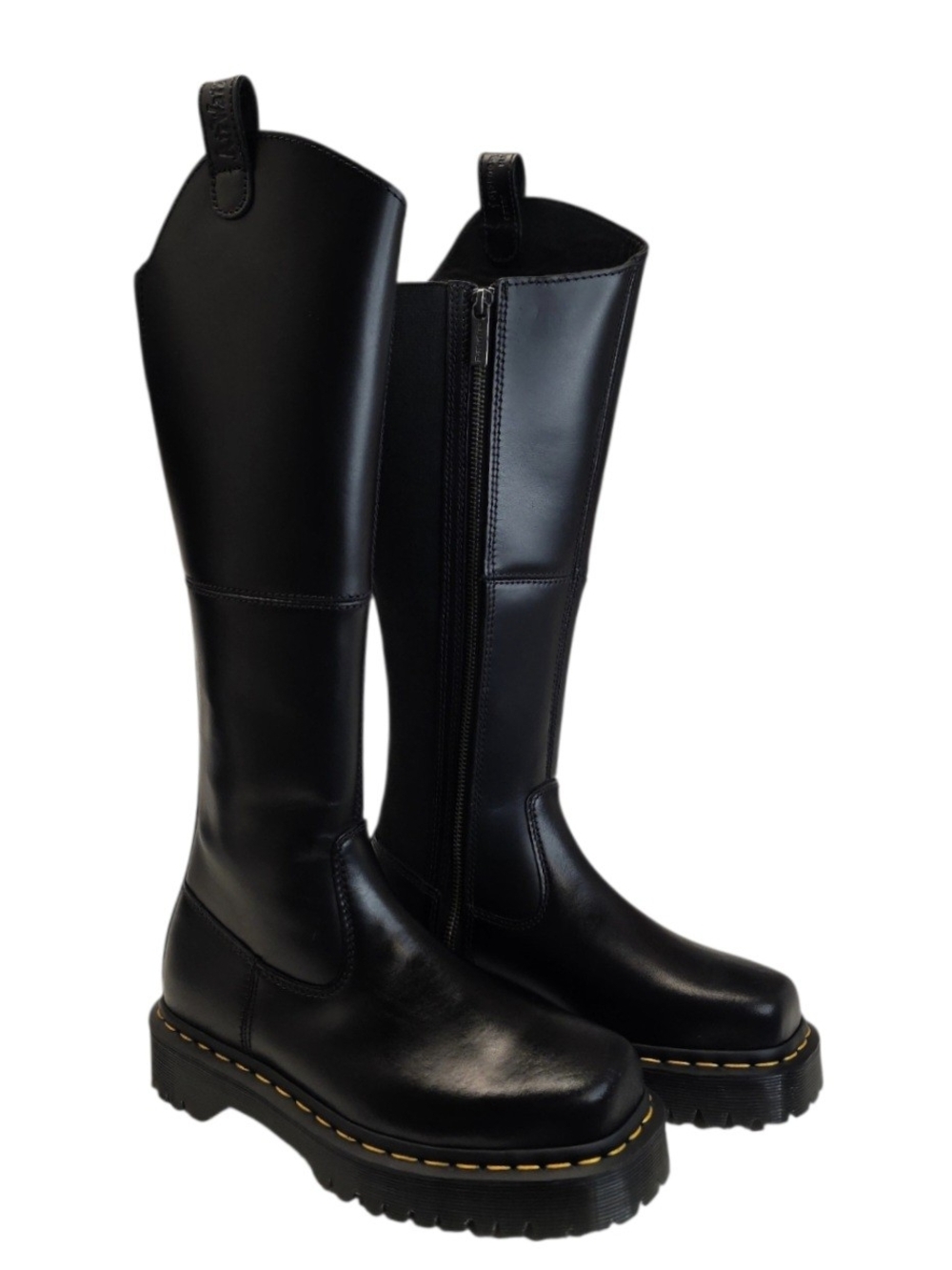 New Dr. Martens Women's Amaayah Hi Leather Bex Riding Boots Knee High Size 6
